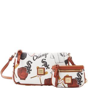 Dooney & Bourke MLB Chicago White Sox Lexi Crossbody Sm Coin Case - WHITE SOX